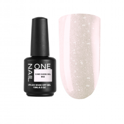 ONE NAIL   Gel   CAMO SHINE   #02   15мл (флакон)   Гель моделирующий с хлопьями Юки