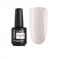 ONE NAIL   Gel   CAMO SHINE   #03   15мл (флакон)   Гель моделирующий с хлопьями Юки