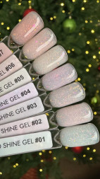 ONE NAIL   Gel   CAMO SHINE   #04   15мл (флакон)   Гель моделирующий с хлопьями Юки