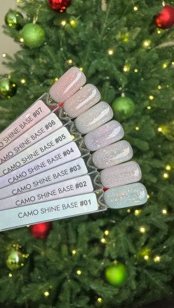 ONE NAIL   Gel   CAMO SHINE   #05   15мл (флакон)   Гель моделирующий с хлопьями Юки