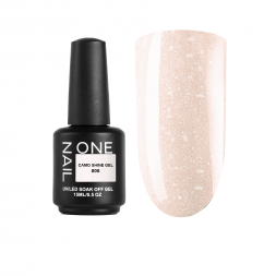 ONE NAIL   Gel   CAMO SHINE   #06   15мл (флакон)   Гель моделирующий с хлопьями Юки