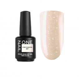 ONE NAIL   Gel   CAMO SHINE   #07   15мл (флакон)   Гель моделирующий с хлопьями Юки
